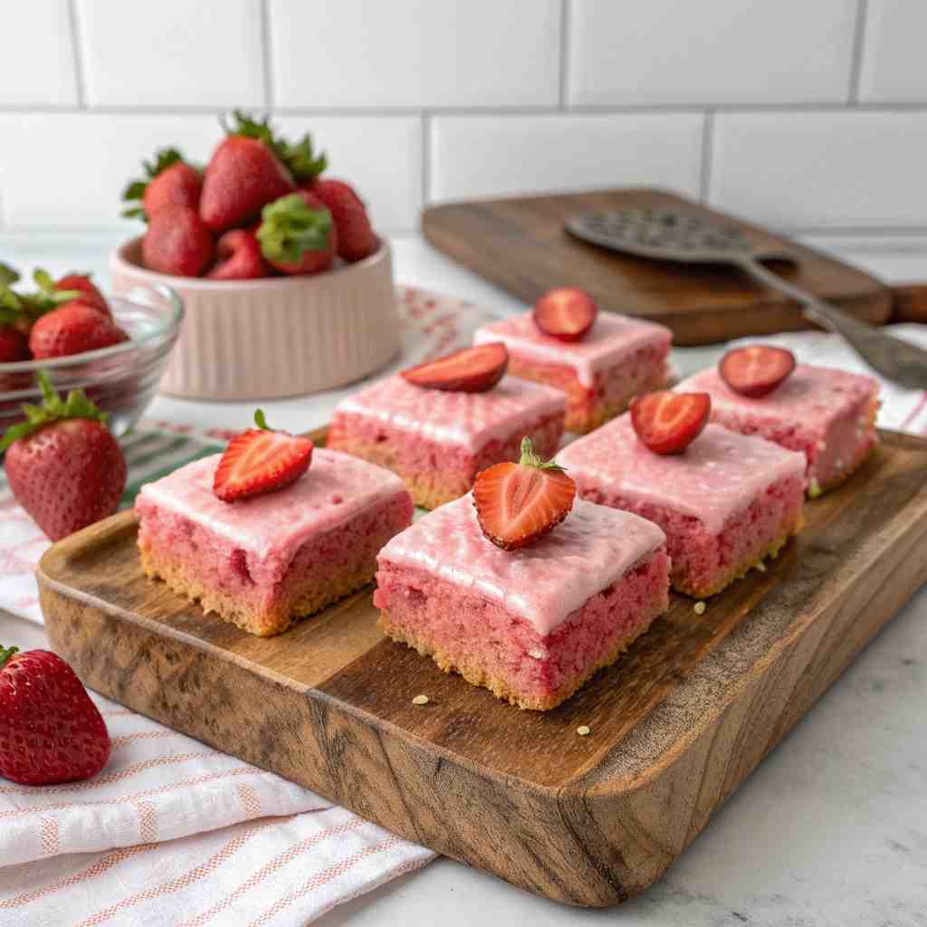 Easy Strawberry Brownies