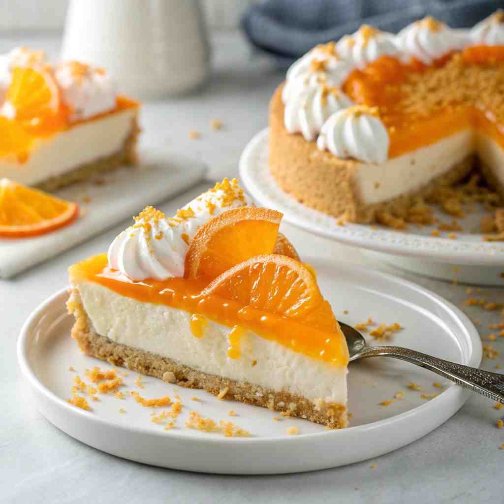No-Bake Orange Creamsicle Pie