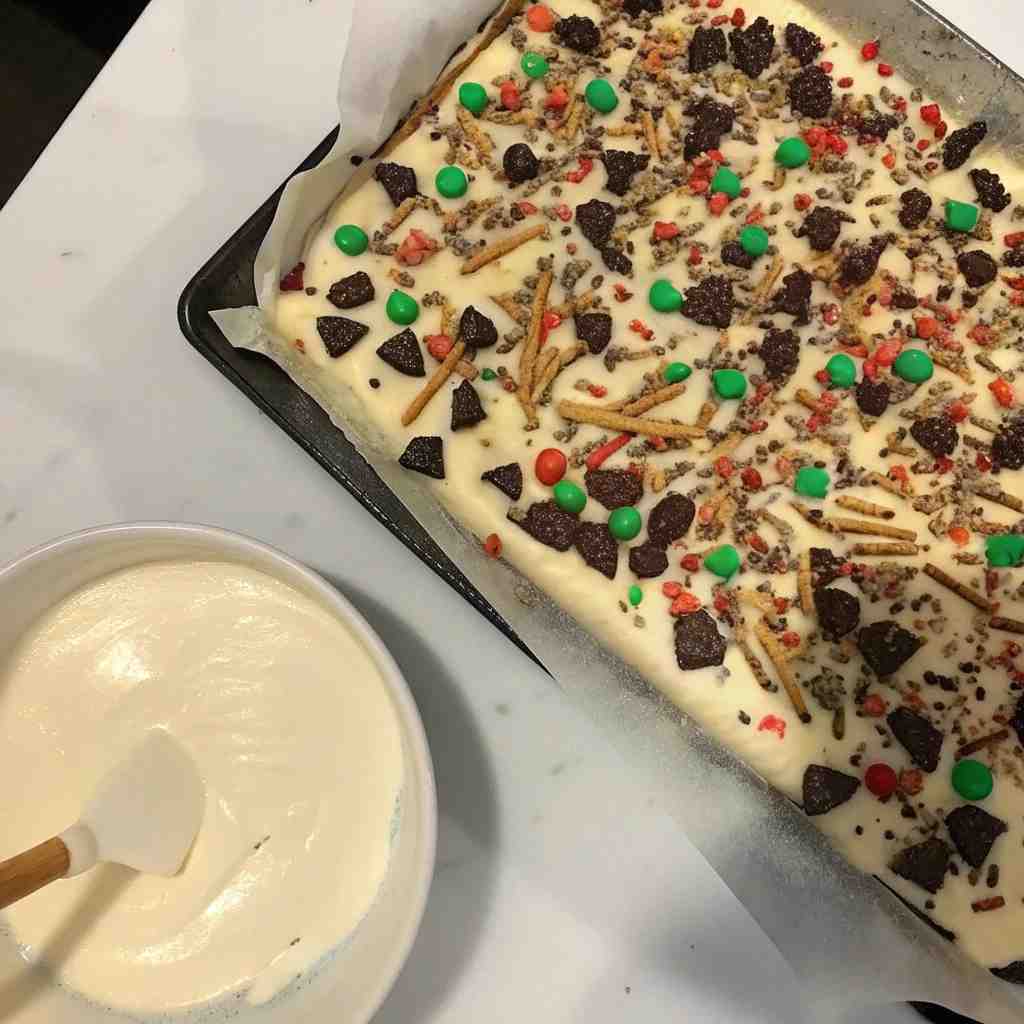 Oreo Pretzel Christmas Cookie Bark