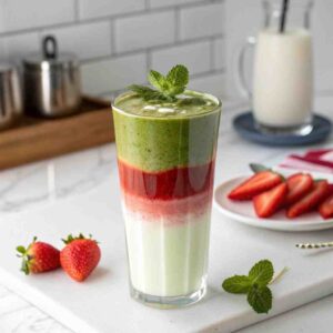 Strawberry Matcha Latte