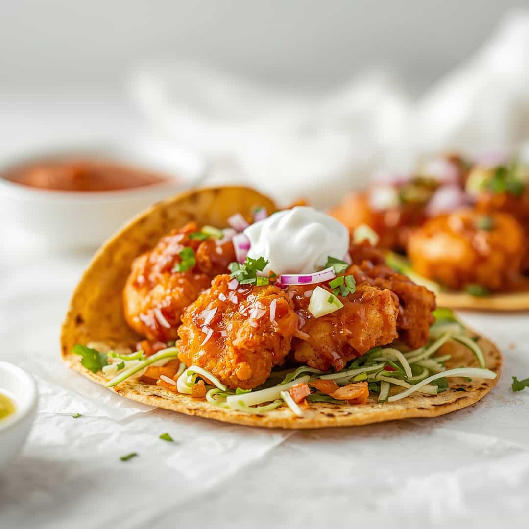 Air Fryer Bang Bang Shrimp Tacos