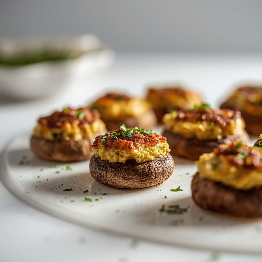 Boursin Stuffed Mushrooms