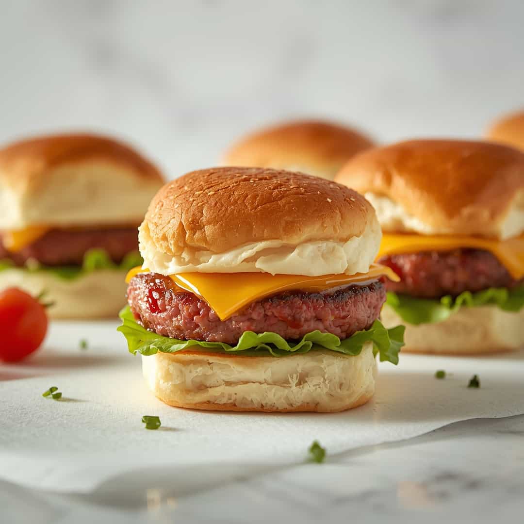 Cheeseburger Sliders Hawaiian Rolls