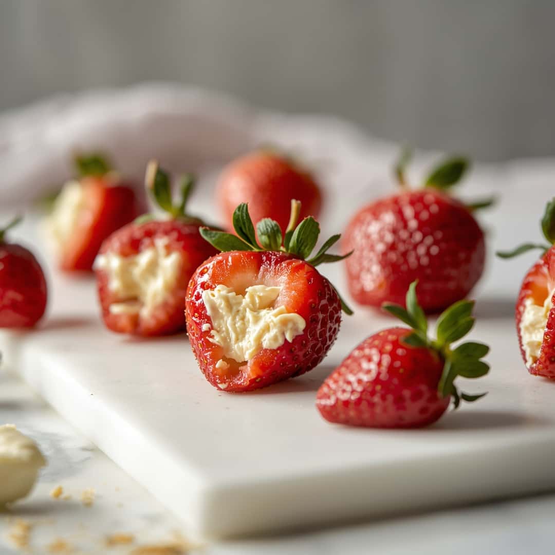 Cheesecake Stuffed Strawberries