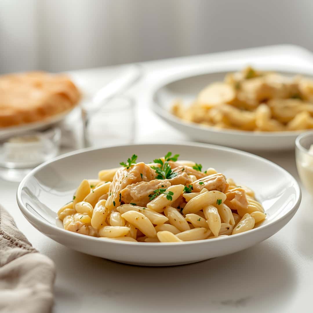 Creamy Chicken Pot Pie Orzo