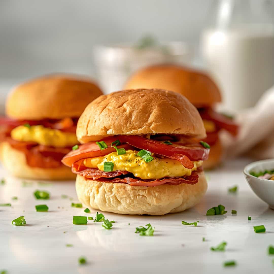 Devilled BLT Egg Sliders