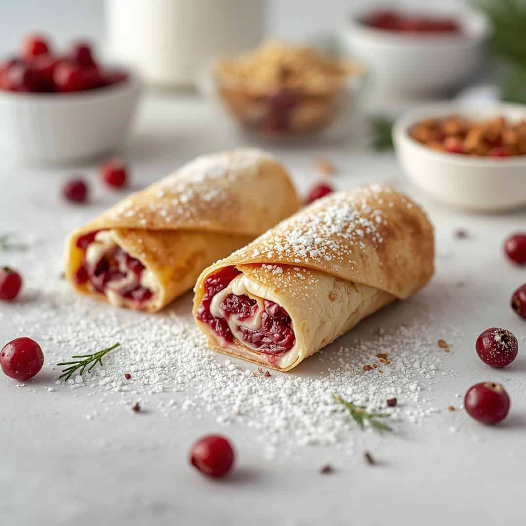 Festive Christmas Cranberry Roll Ups