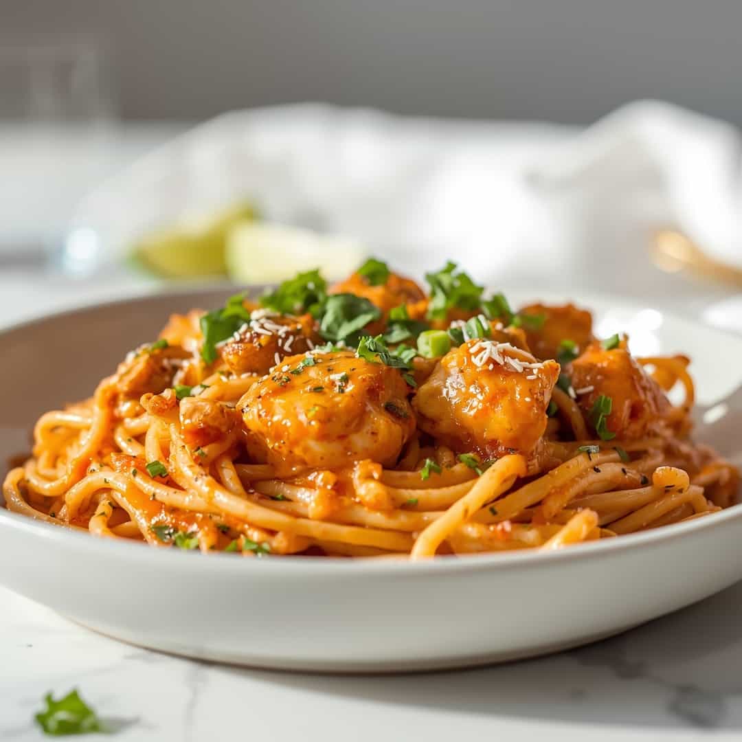 Spicy Southern Chicken Spaghetti Casserole