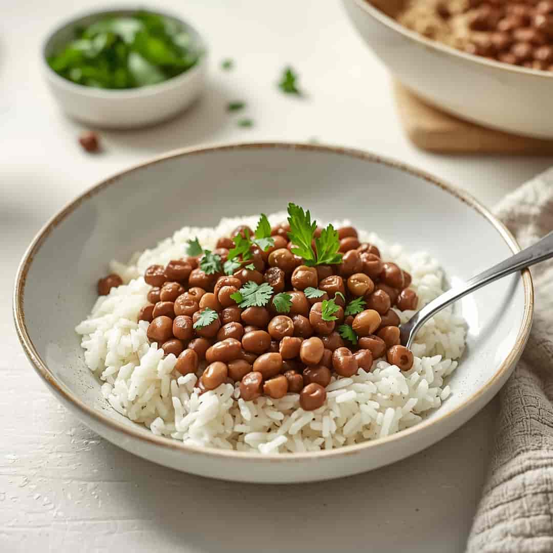 black eyed peas and rice