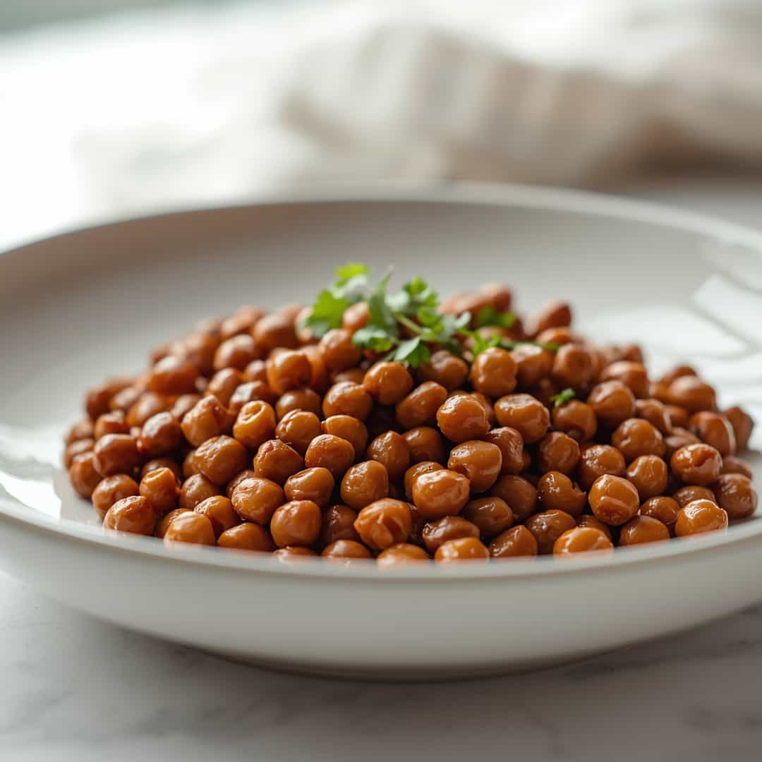 pan-fried black eyed peas