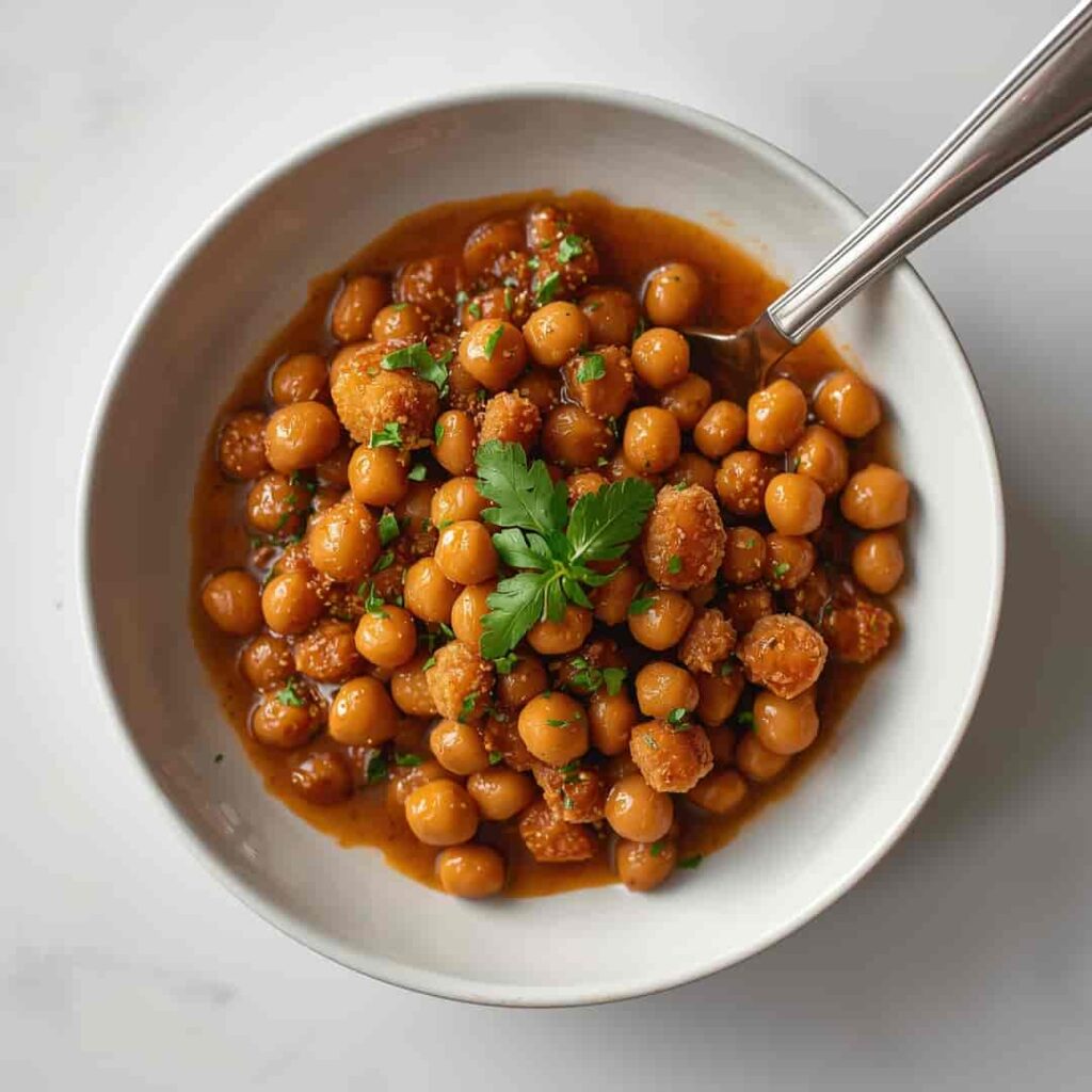 pan-fried black eyed peas