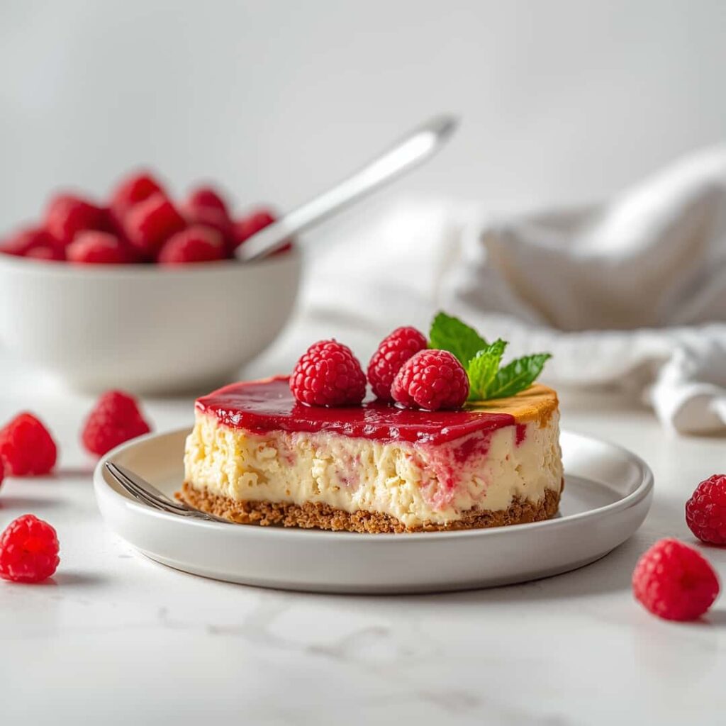 Simple Raspberry Cheesecake Recipe Baked Raspberry Cheesecake Recipe - FoodBoom