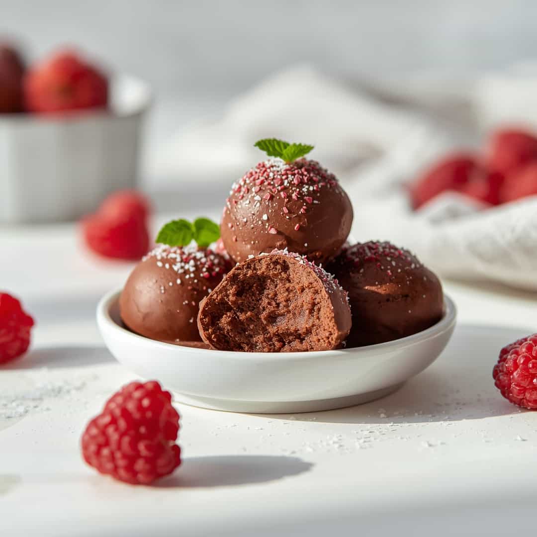 Chocolate Raspberry Truffles