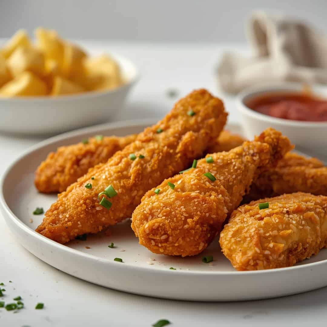 Crispy Homemade Baked Chicken Tenders