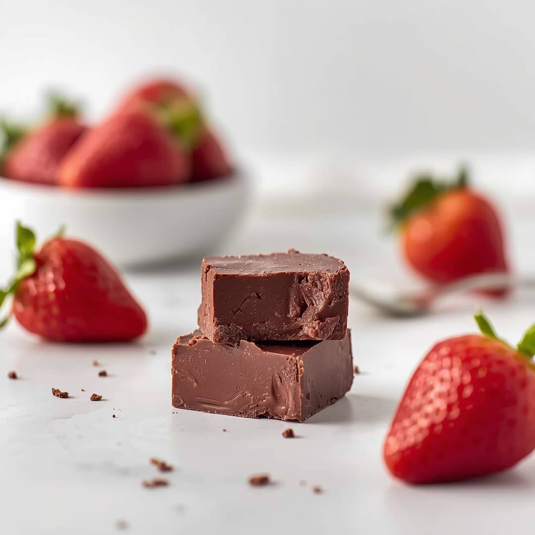Easy Ingredient Strawberry Fudge