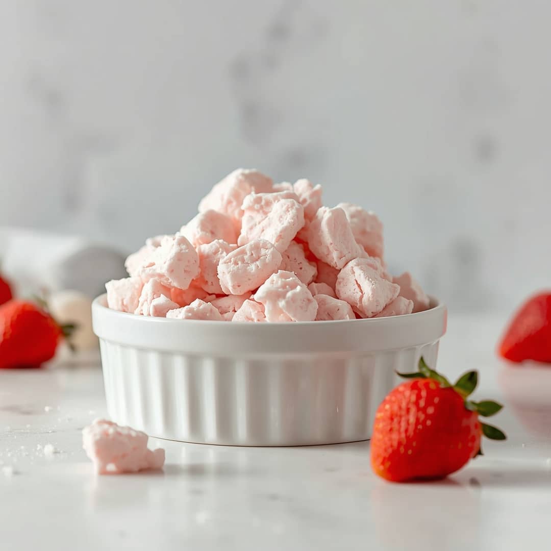 Fluffy Strawberry Shortcake Puppy Chow
