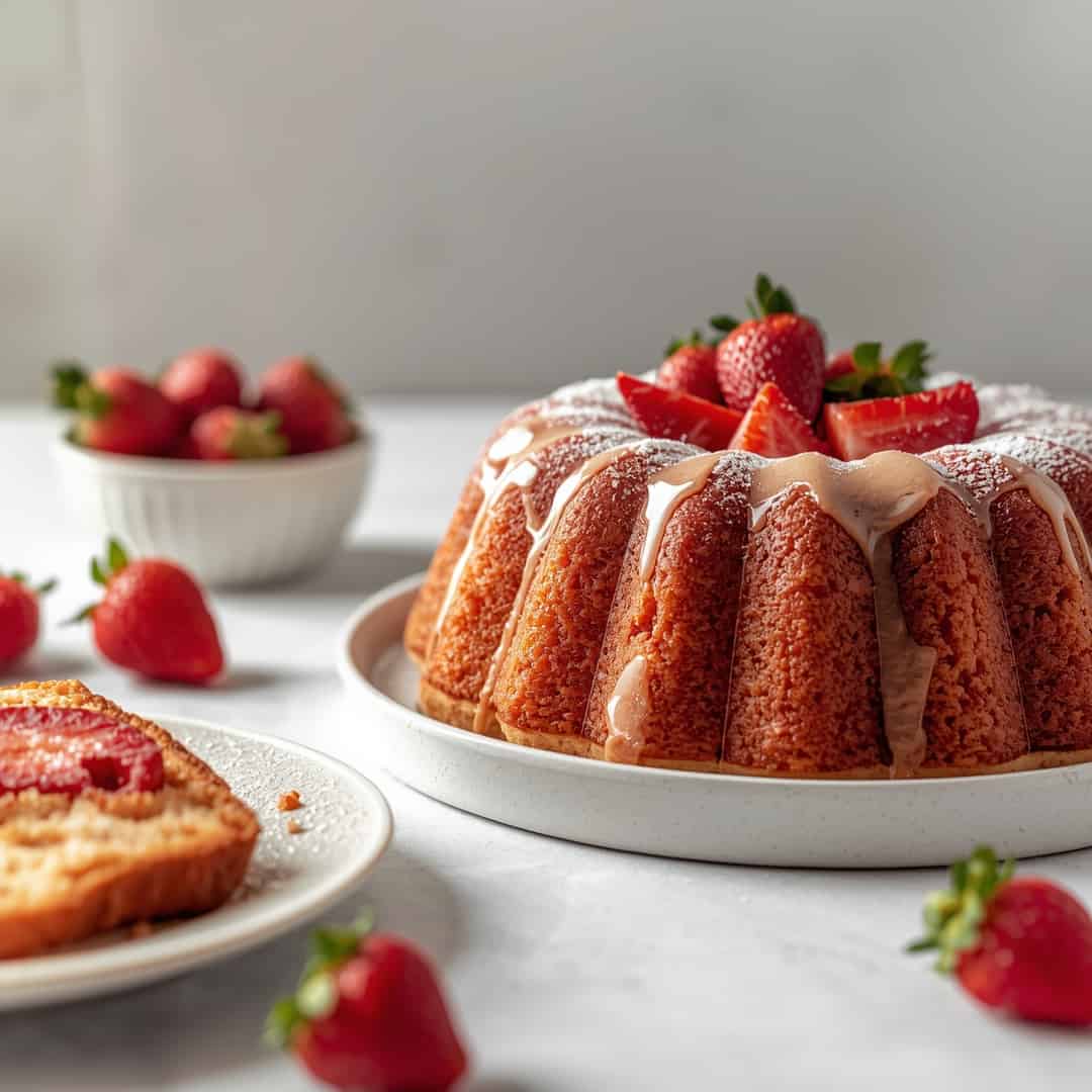 Homemade Strawberry Bundt Cake Recipe