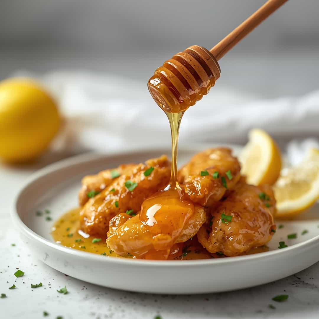 Lemon Pepper Wings with Honey