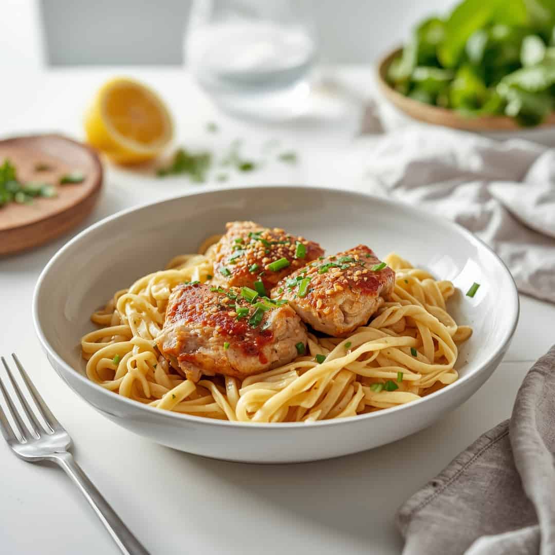 One-Pan Chicken with Buttered Noodles