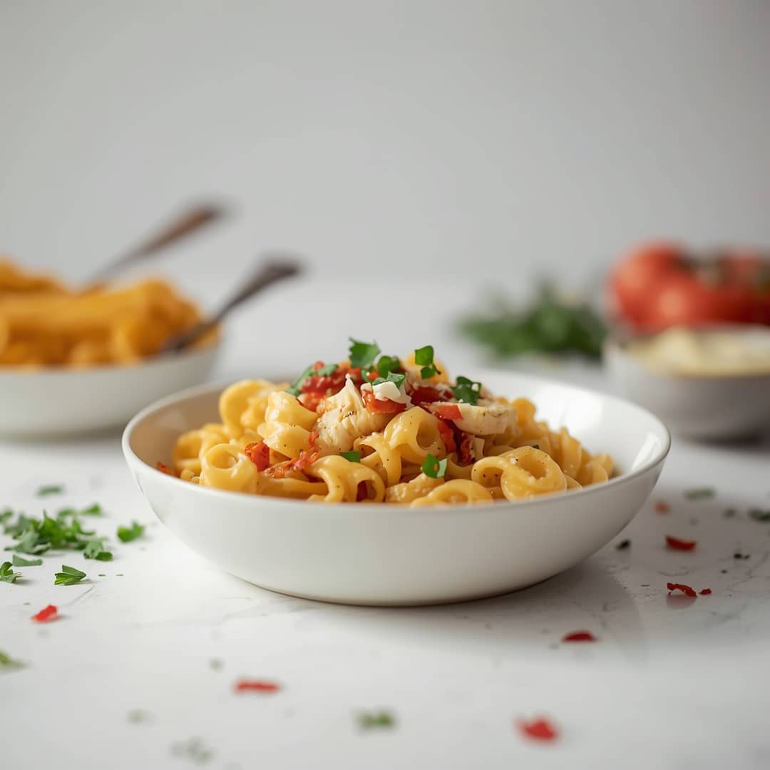 One Pot Cheesy Chicken Pasta
