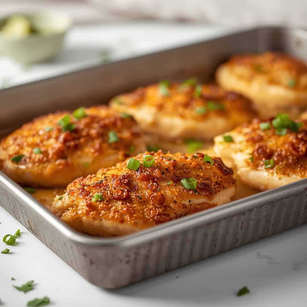 Parmesan Crusted Chicken Sheet Pan Dinner