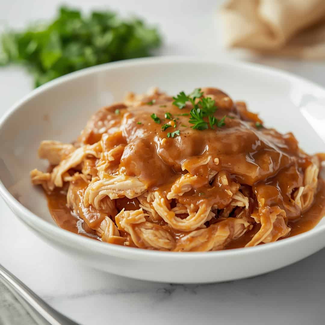 Shredded Chicken and Gravy