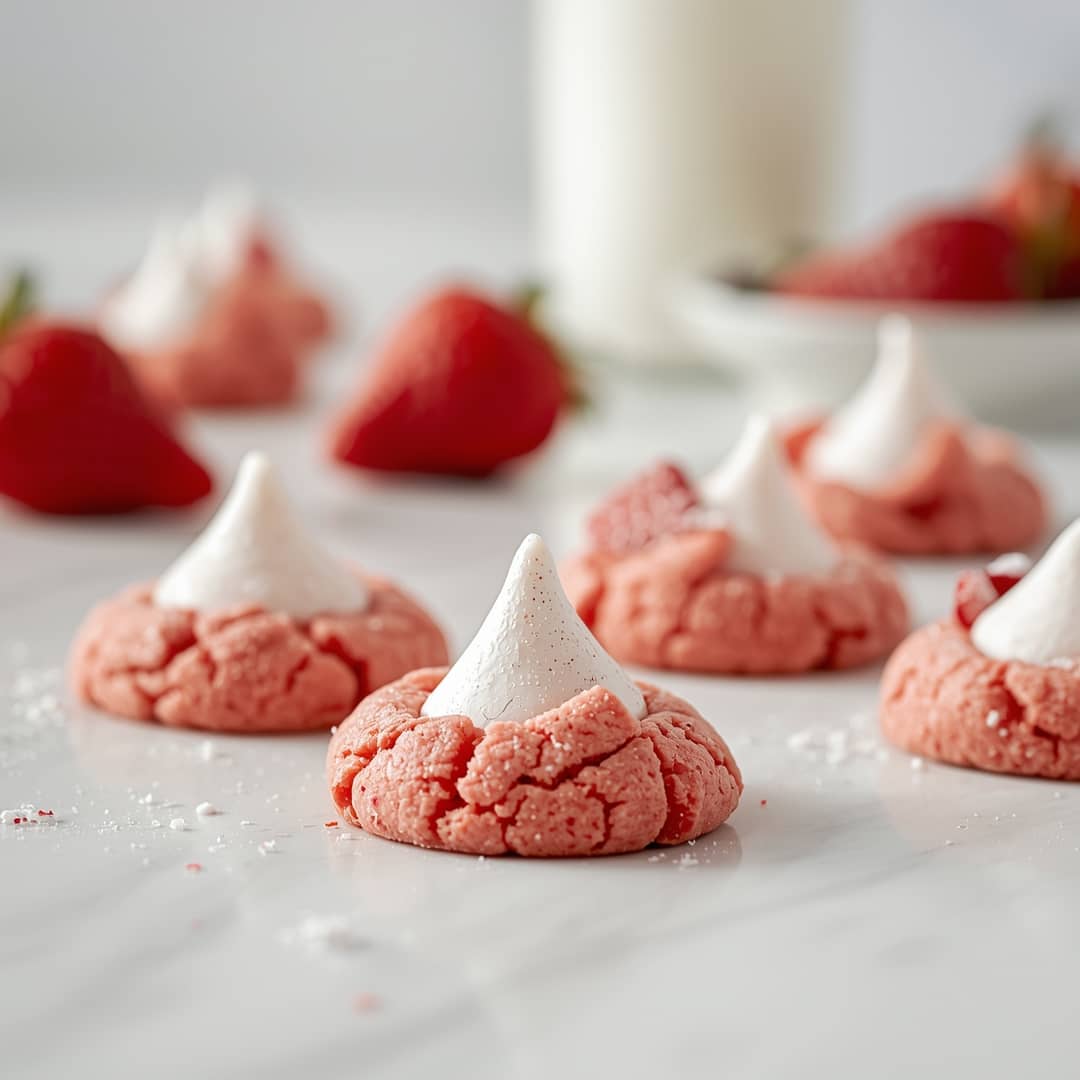 Strawberry Kiss Cookies Recipe