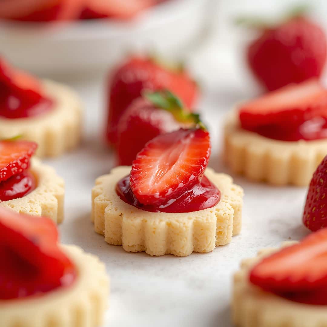 Strawberry Shortbread Cookies