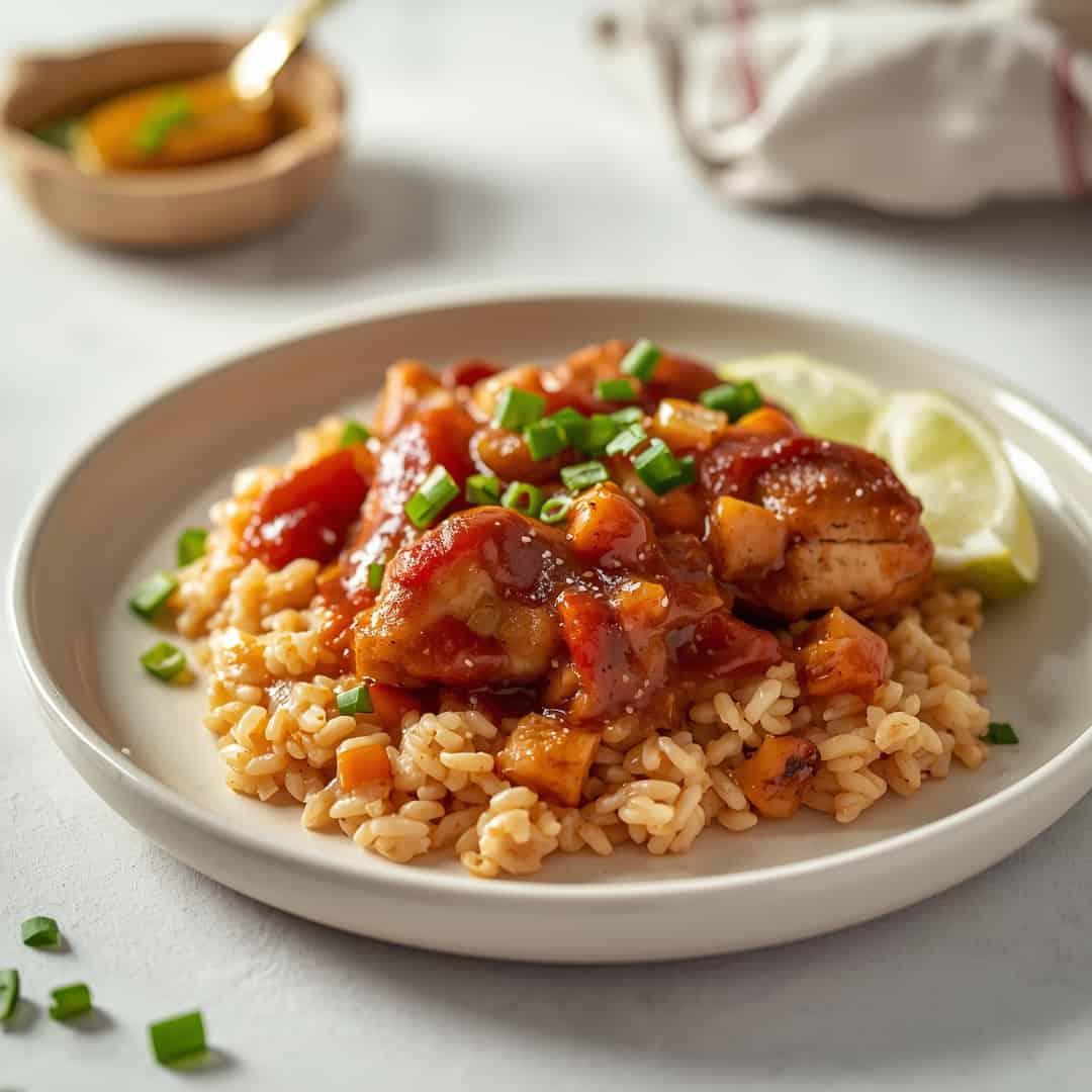 Teriyaki Chicken and Rice Casserole