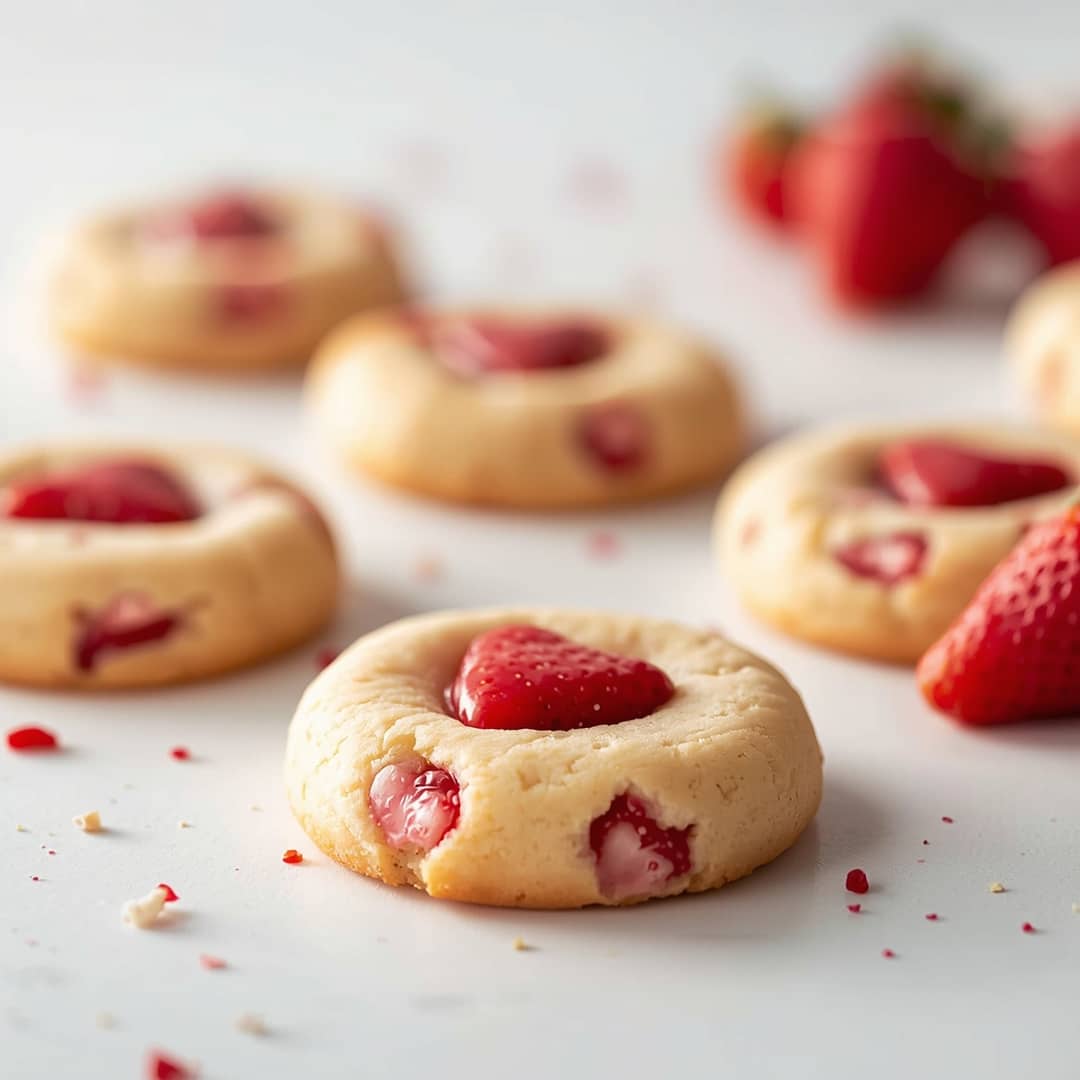 Valentine Strawberry Cookies Recipe