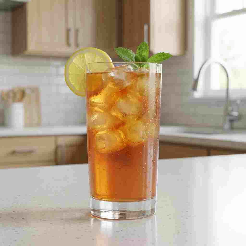 Homemade Mango Iced Tea