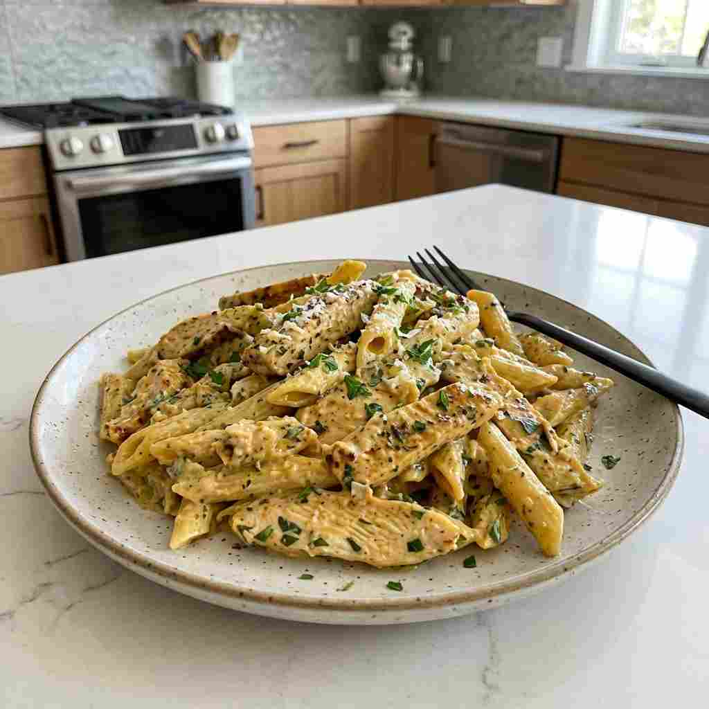 Garlic Parmesan Chicken Pasta