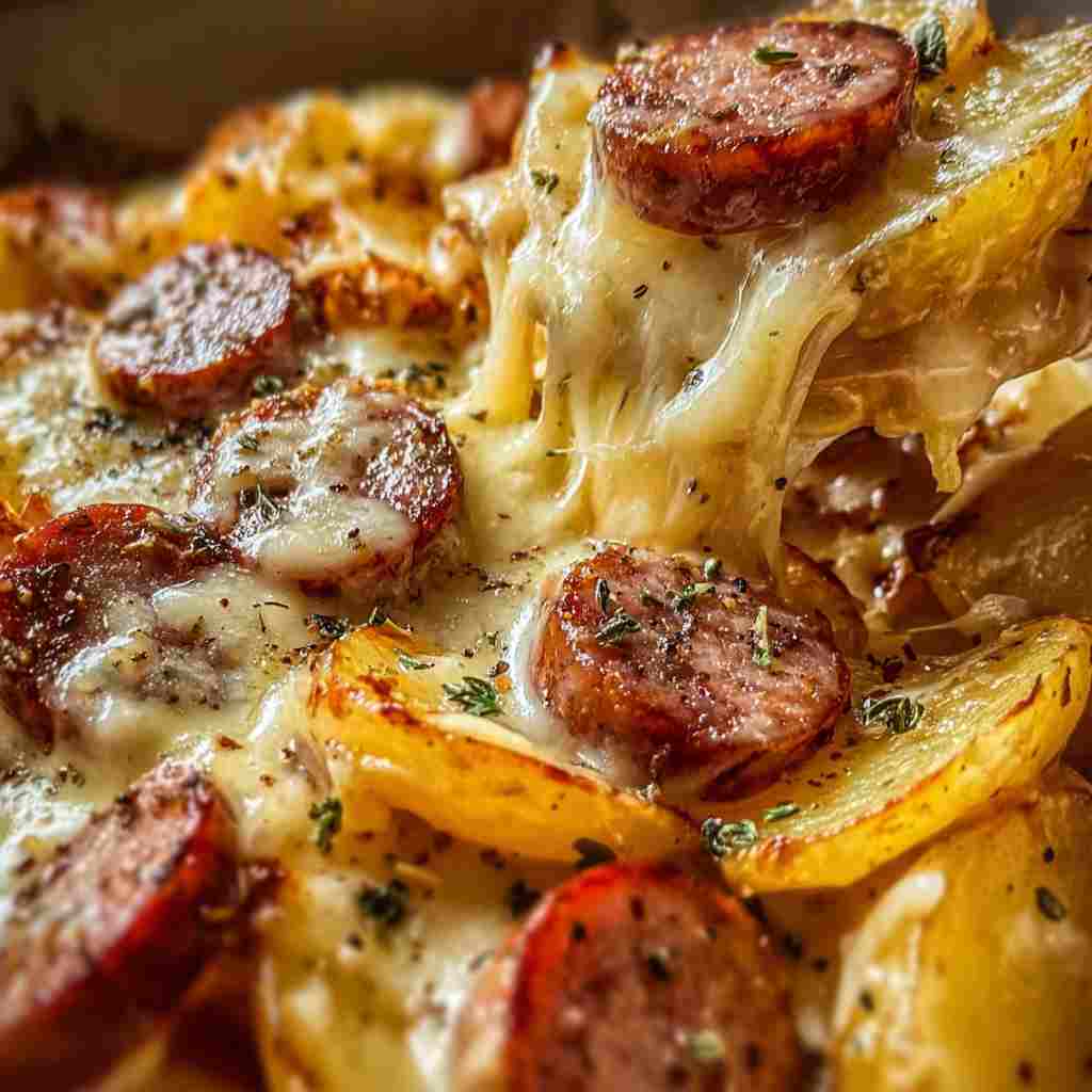 Cheesy Ranch Potatoes and Sausage