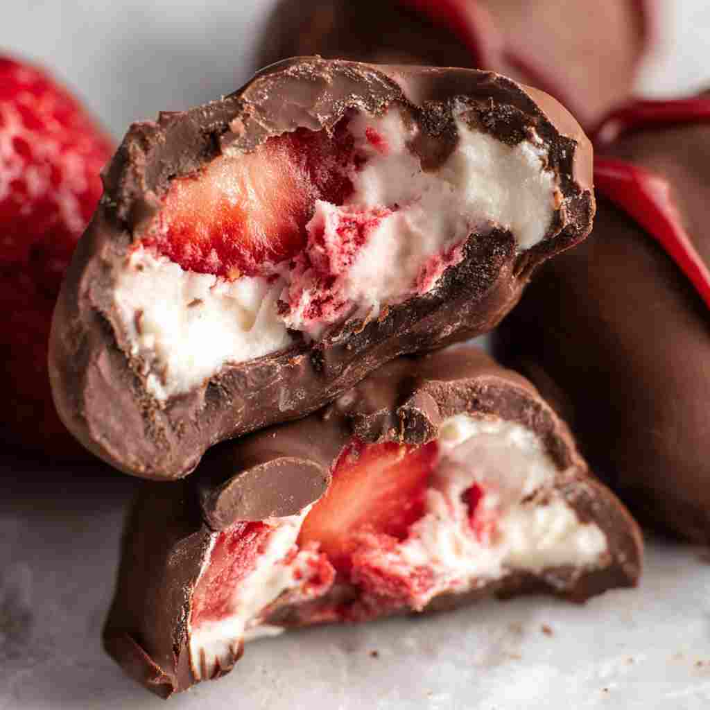 Chocolate Strawberry Yogurt Clusters