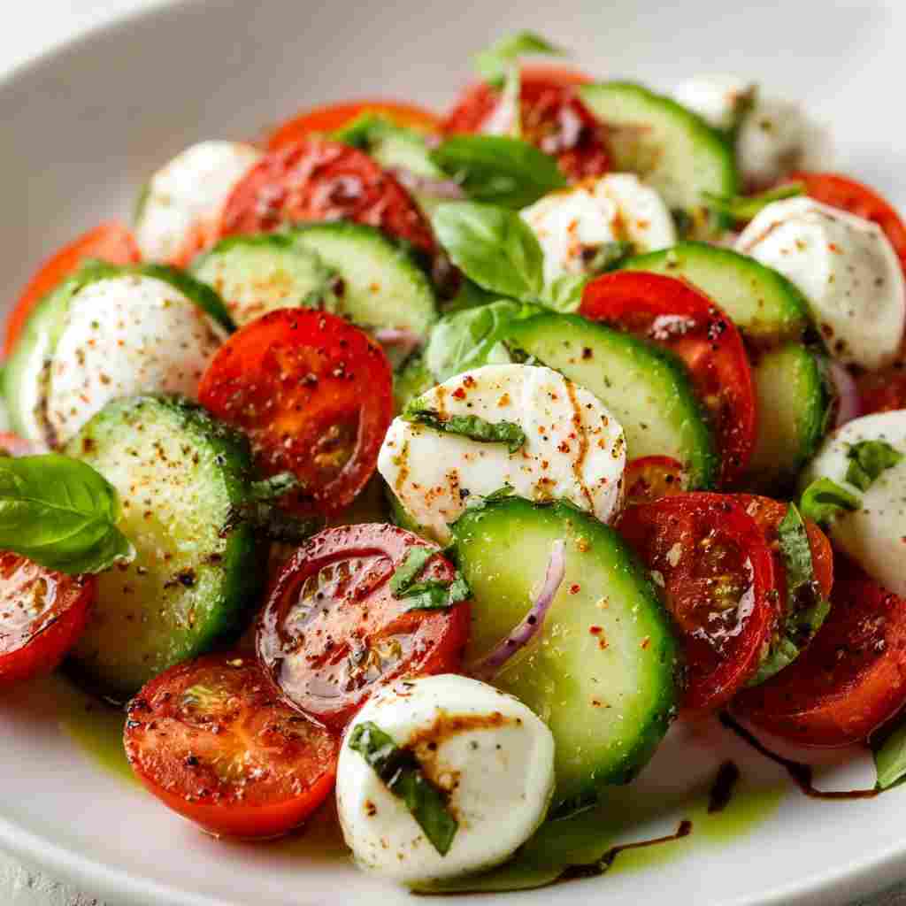 Cucumber Caprese Salad