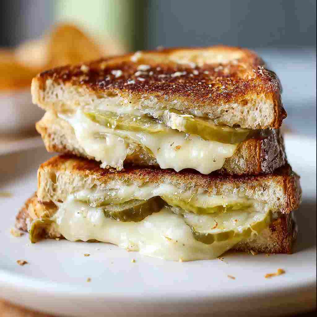 Dill Pickle Grilled Cheese