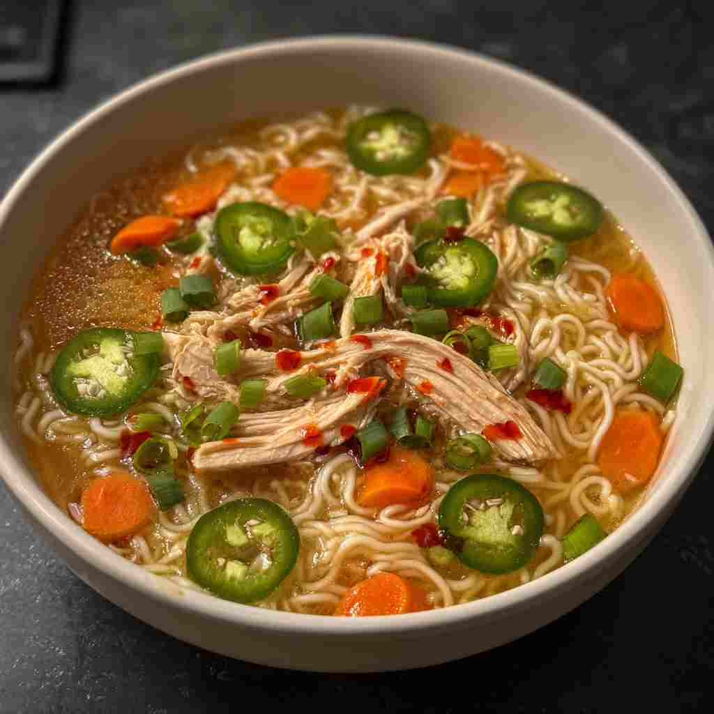 Ginger Garlic Chicken Noodle Soup