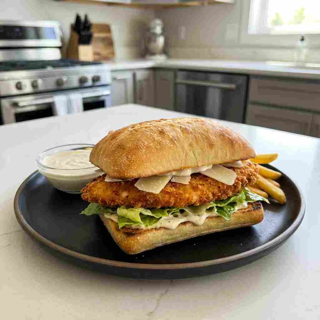 Crispy Chicken Caesar Sandwich