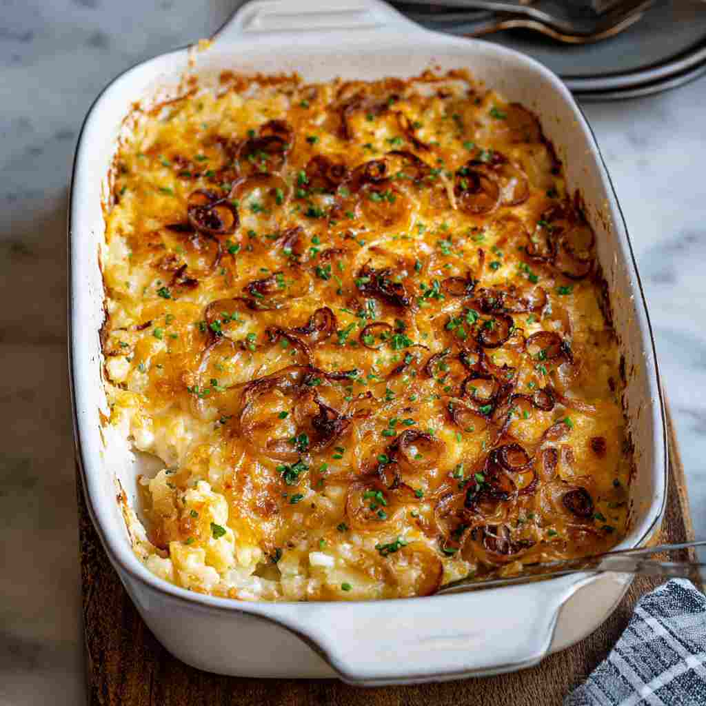 French Onion Funeral Potatoes