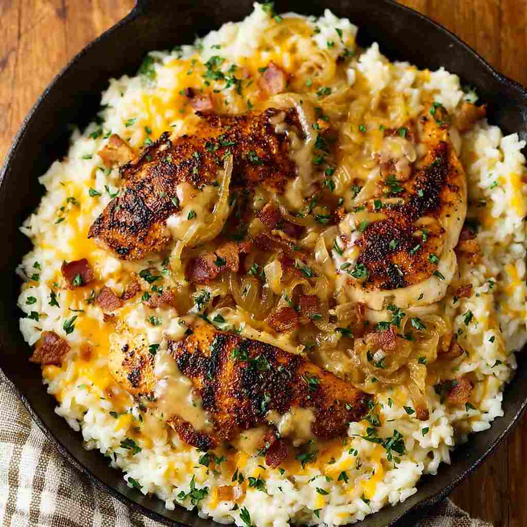Smothered Chicken and Rice