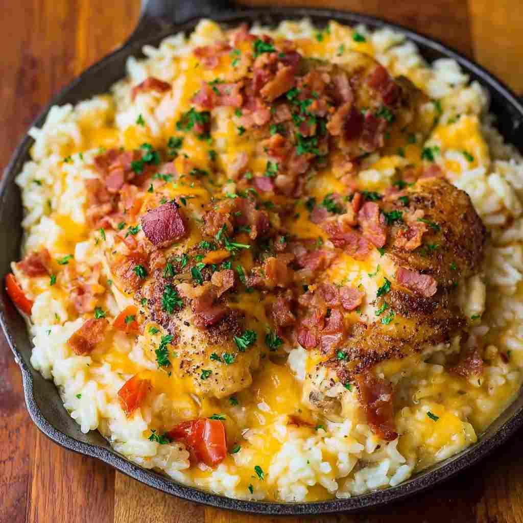 Smothered Chicken and Rice