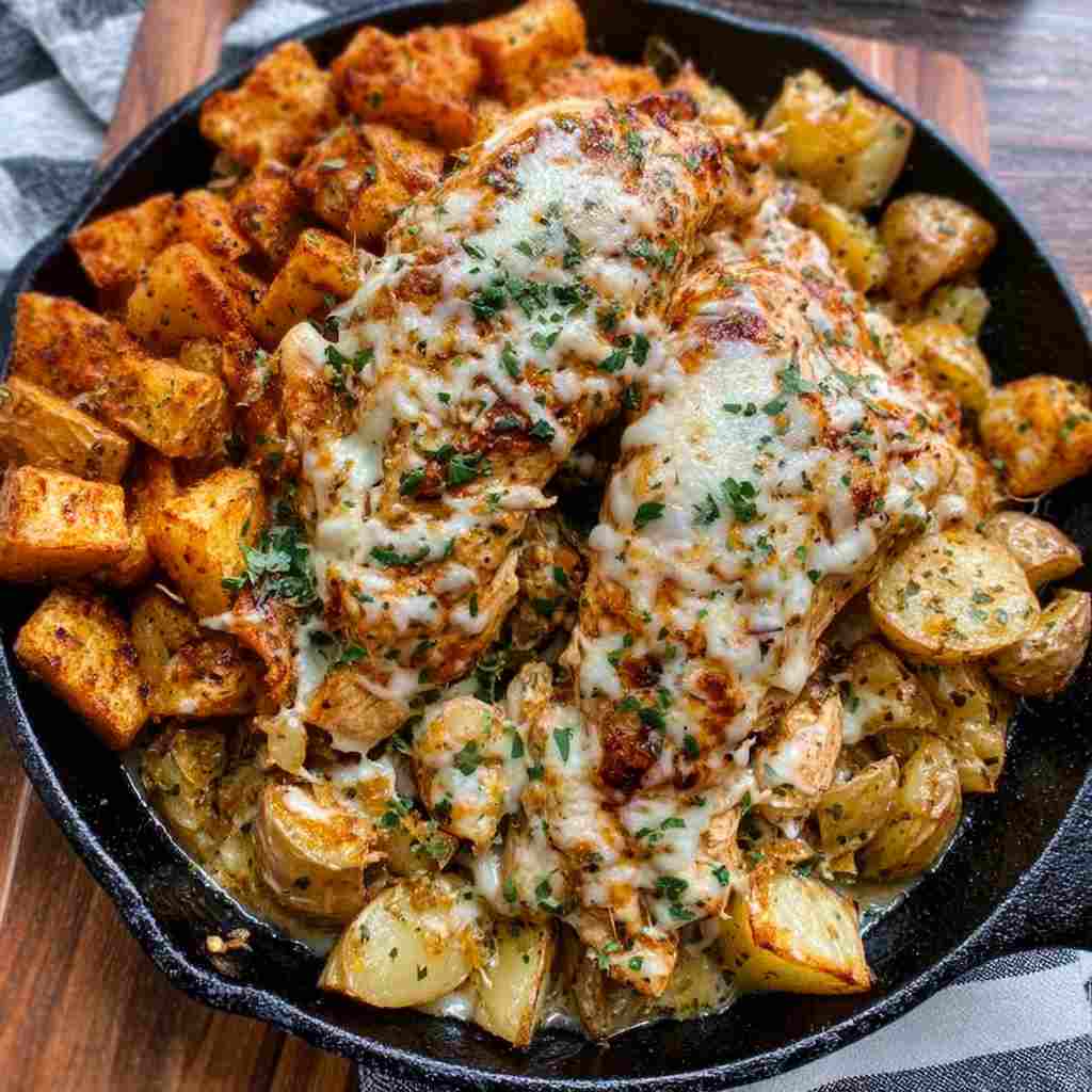Garlic Parmesan Chicken and Potatoes