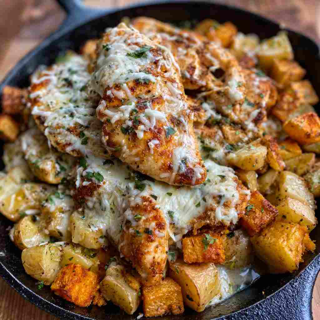 Garlic Parmesan Chicken and Potatoes