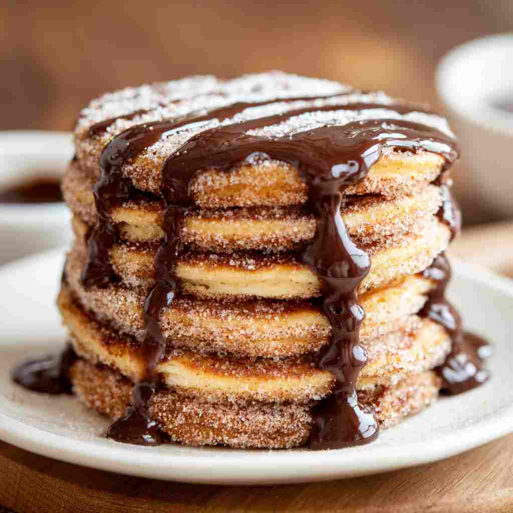 Spanish Churro Pancakes