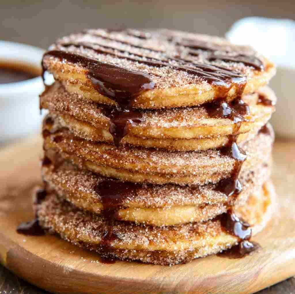 Spanish Churro Pancakes