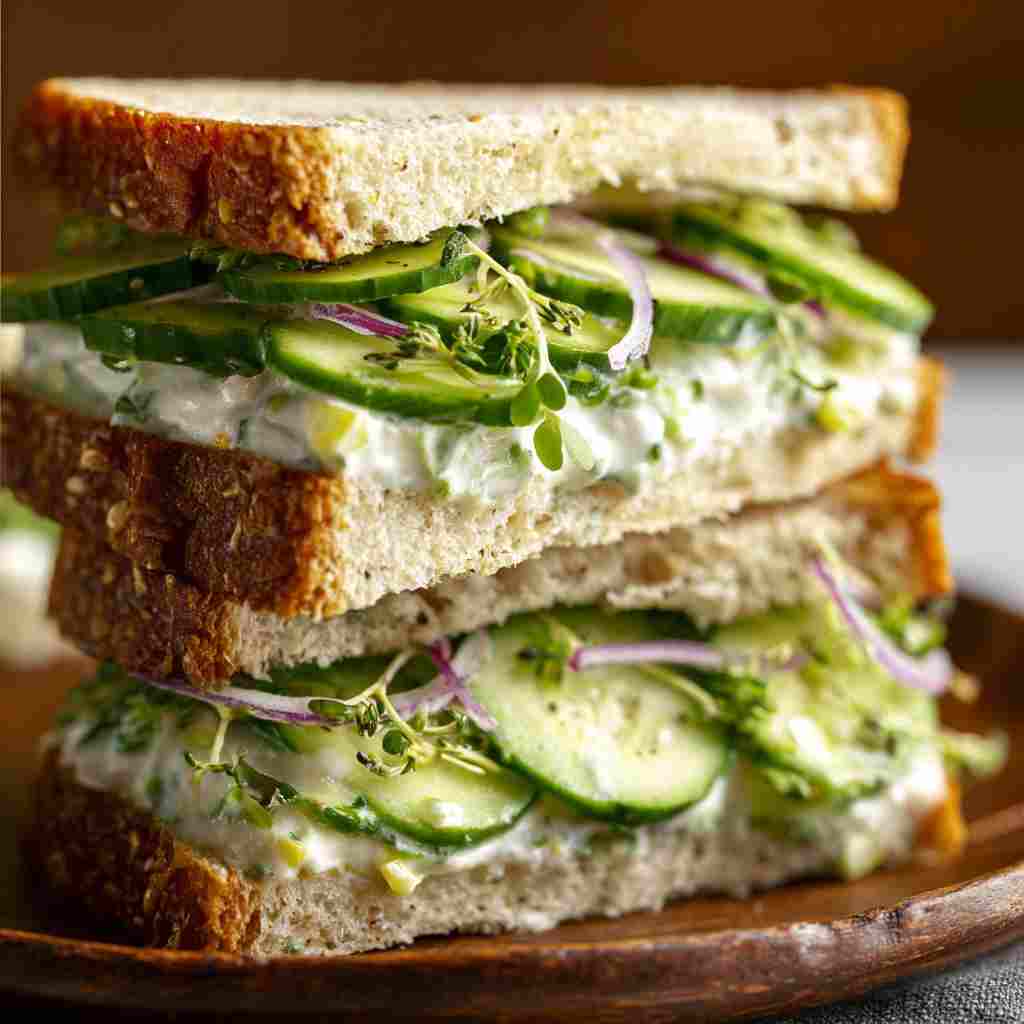 Cucumber Salad Sandwiches