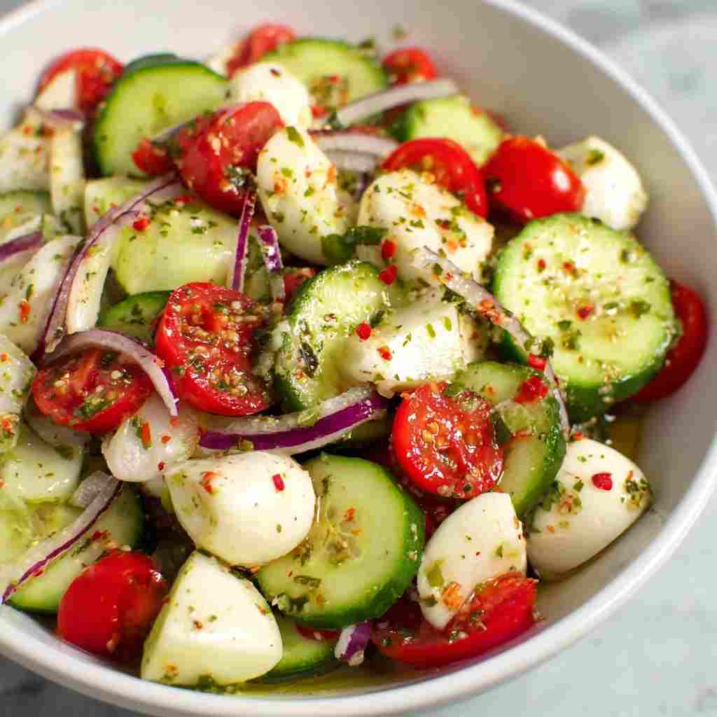 Cucumber Mozzarella Salad