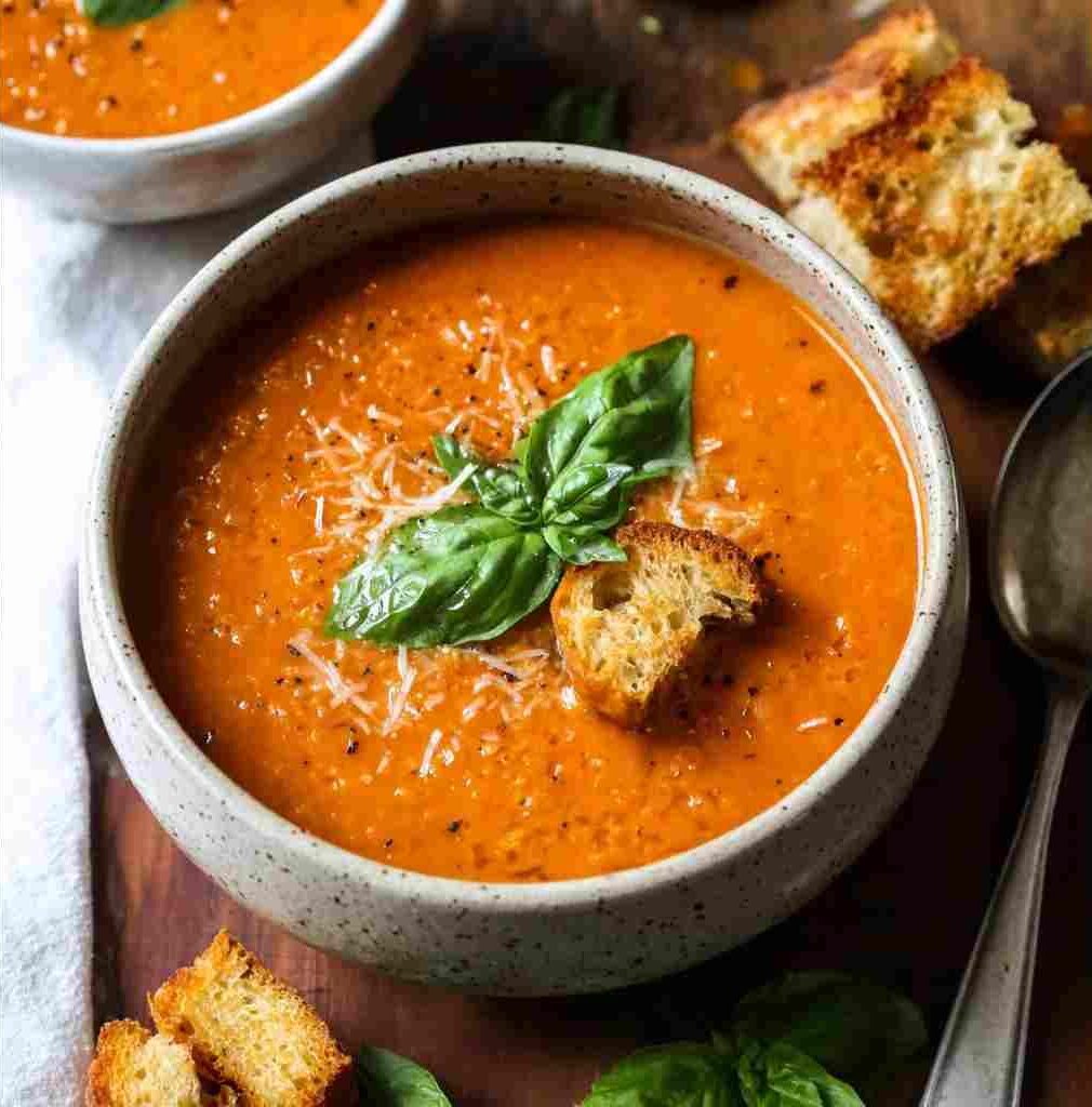 Roasted Tomato Basil Soup