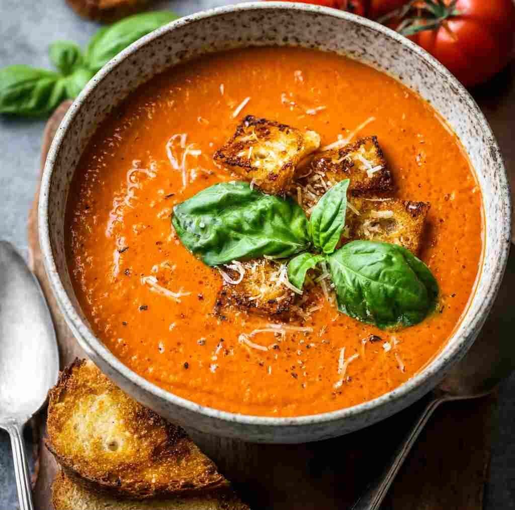 Roasted Tomato Basil Soup