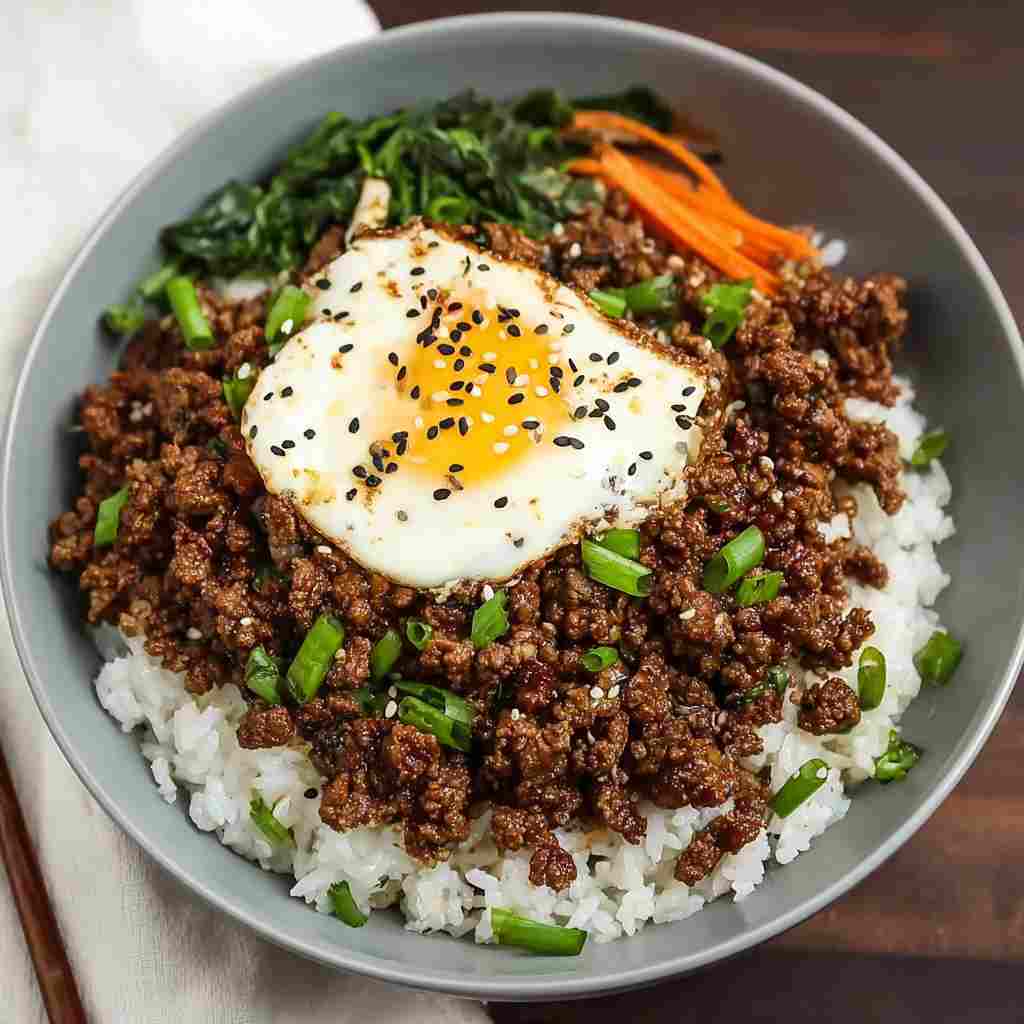 Korean Ground Beef Bowl